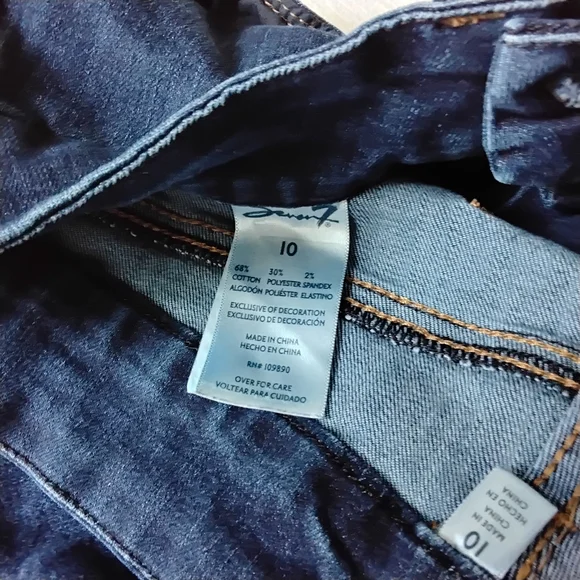 Seven7 Dark Blue Skinny Jeans - Picture 8 of 9